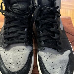 Nike Air Jordan 1 retro OG High Shadow  Black and Gray Men's Sneakers 13.